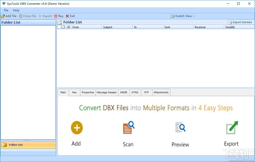 SysTools DBX Converter下载,DBX格式转换工具,翻译转换,邮件处理
