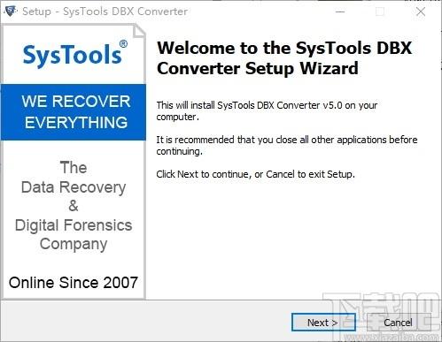 SysTools DBX Converter下载,DBX格式转换工具,翻译转换,邮件处理